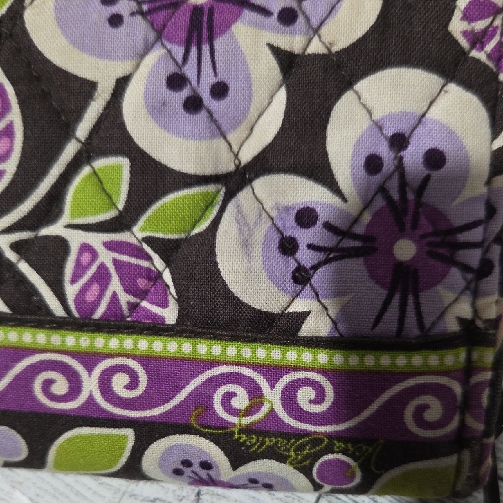 Vera Bradley Plum Petals Turnlock Wallet - Picture 3 of 16
